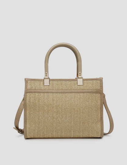 Kaya Rattan Satchel w/ Dual Handles
