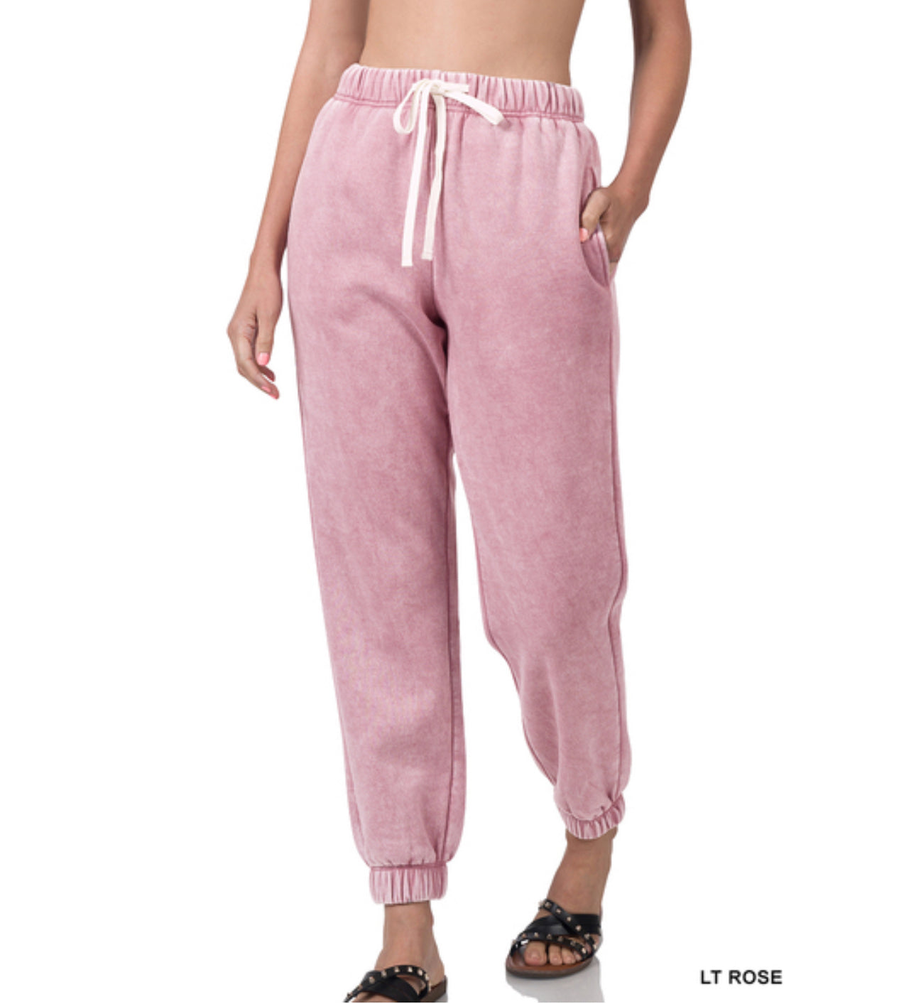 Everyday Fleece Joggers in Lt Rose