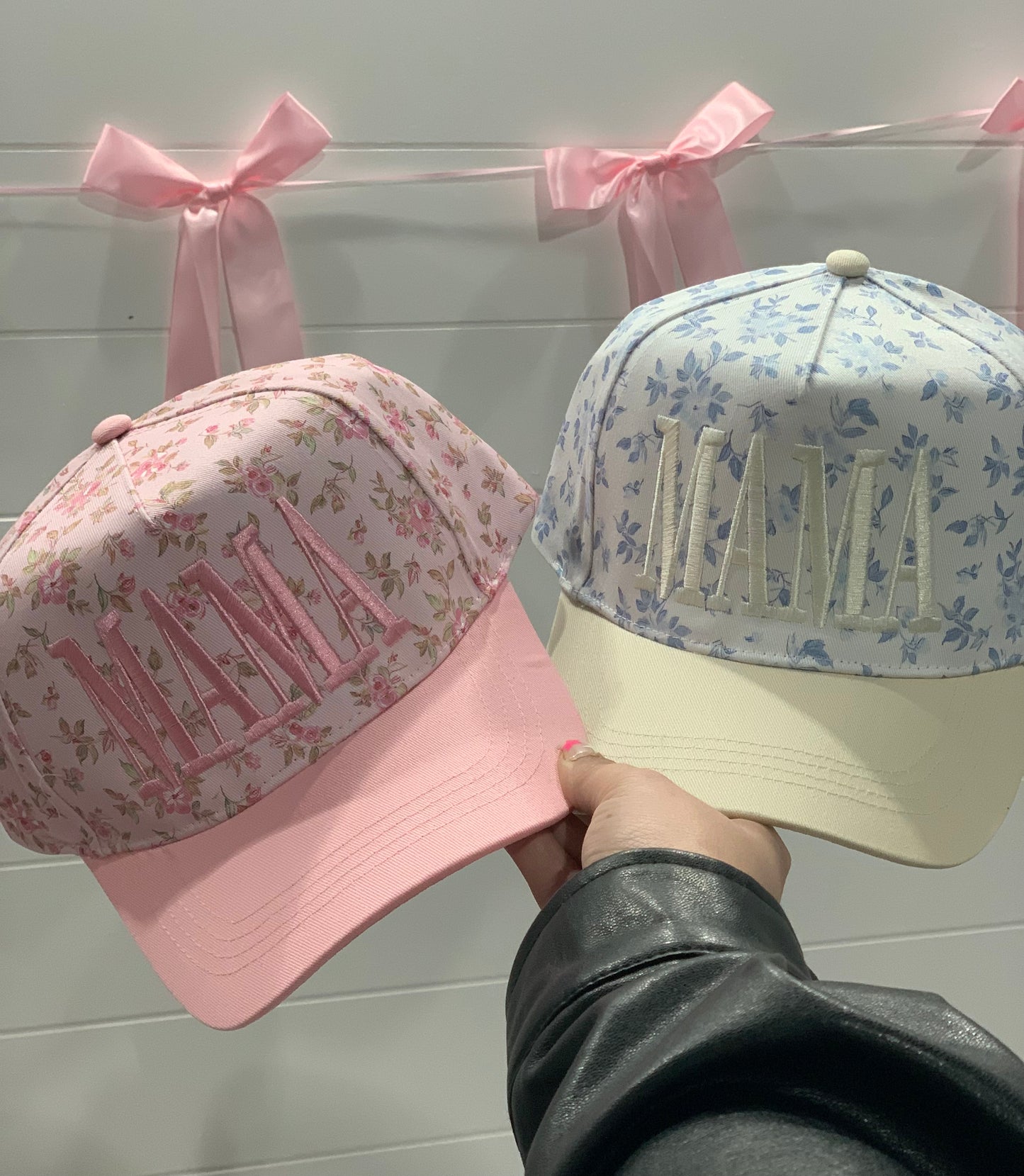 Mama Floral Hat in Pink