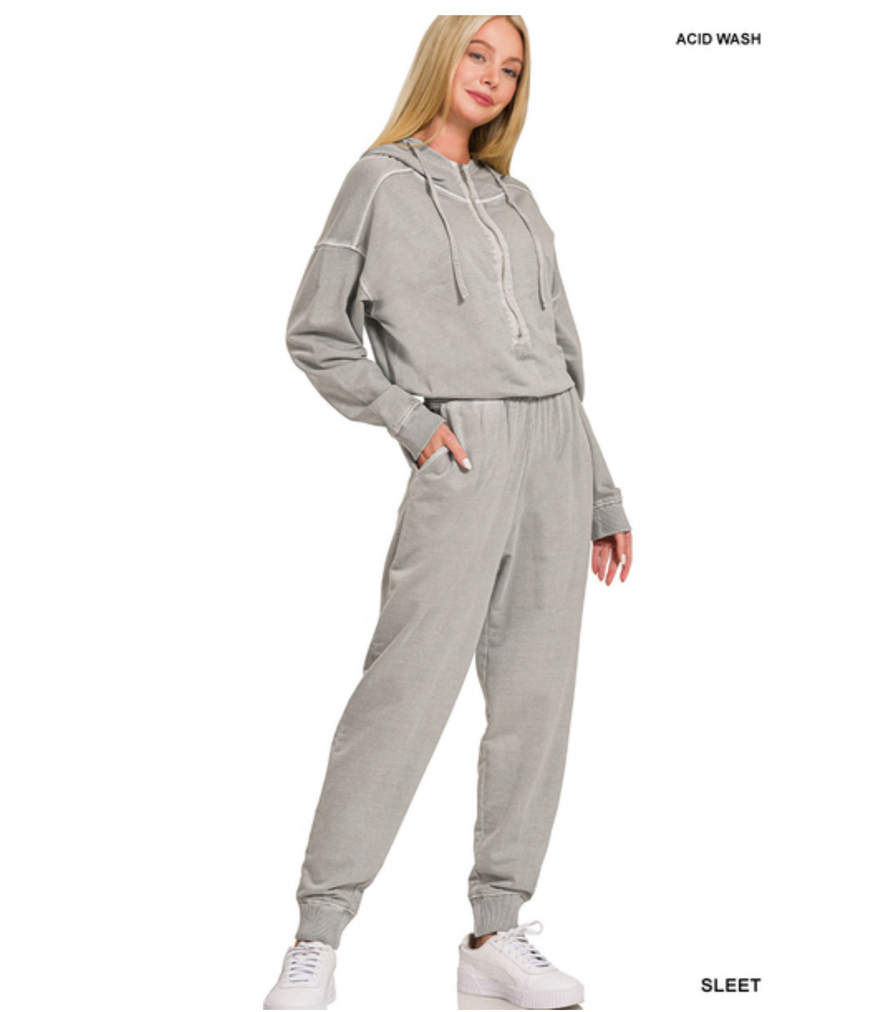 Konner Casual Jumpsuit in Sleet