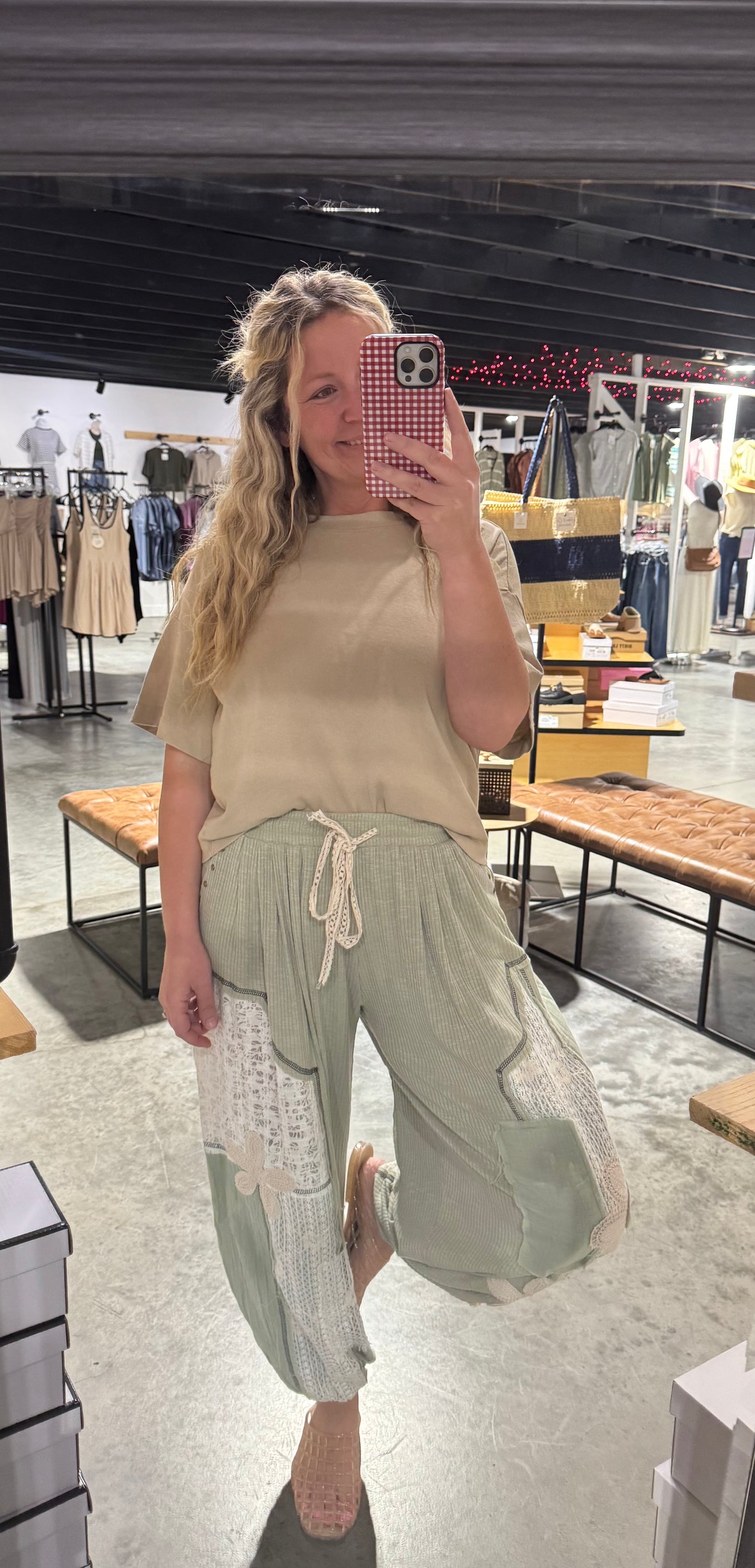 POL Free to Move Pant in Sage