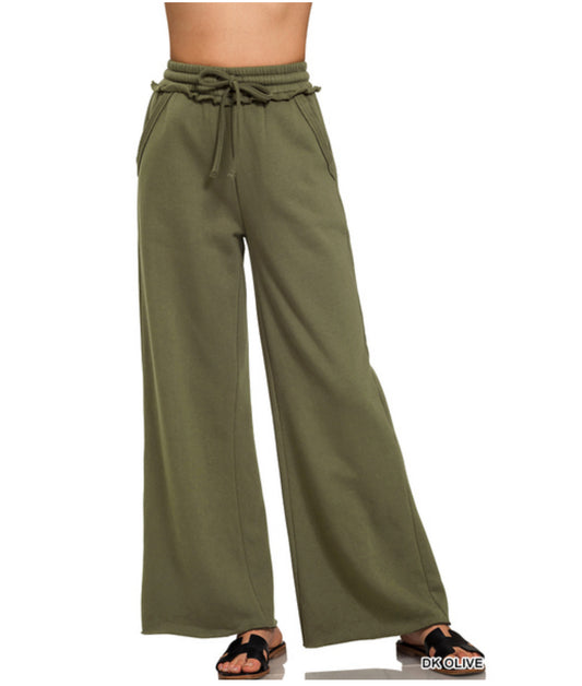 Kimberly Sweat Pants in Light Olive