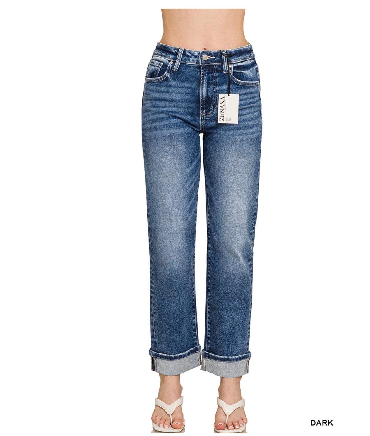 Callie Cuffed Denim