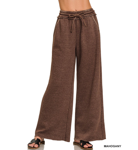 Everyday Fleece Sweat Flares in Mahogany