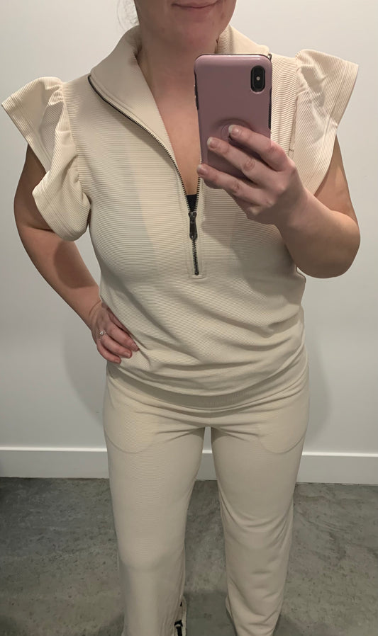 Beige Pant Set