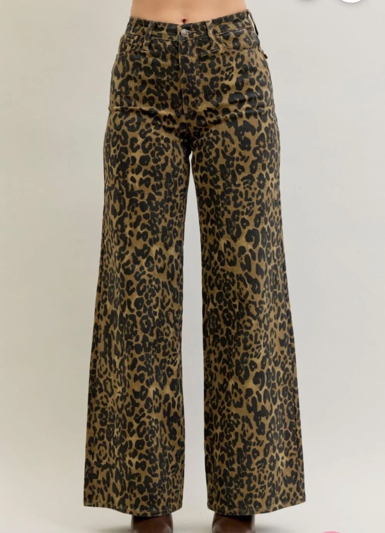 Jackie Wide Leg Cheetah Print Pants
