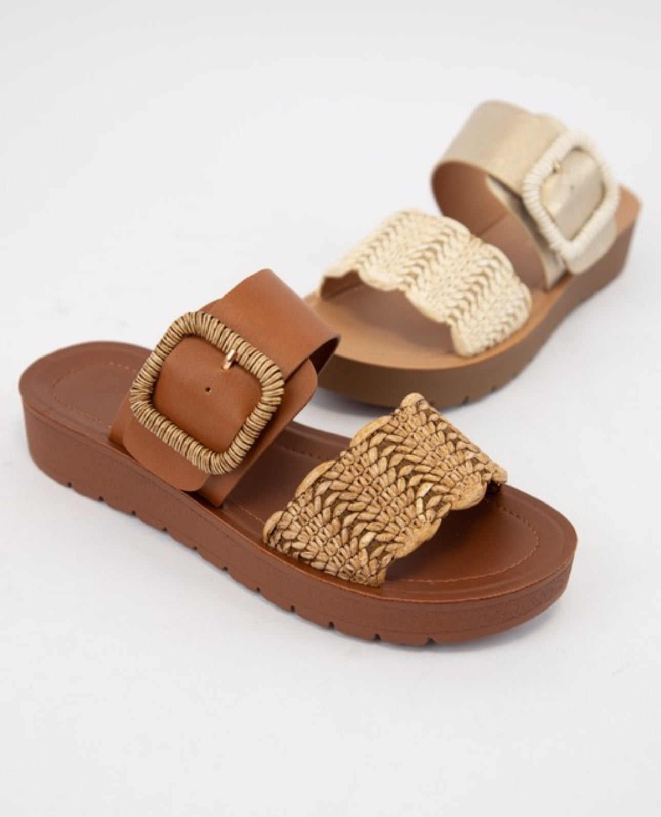 Cactus Sandal in Cognac