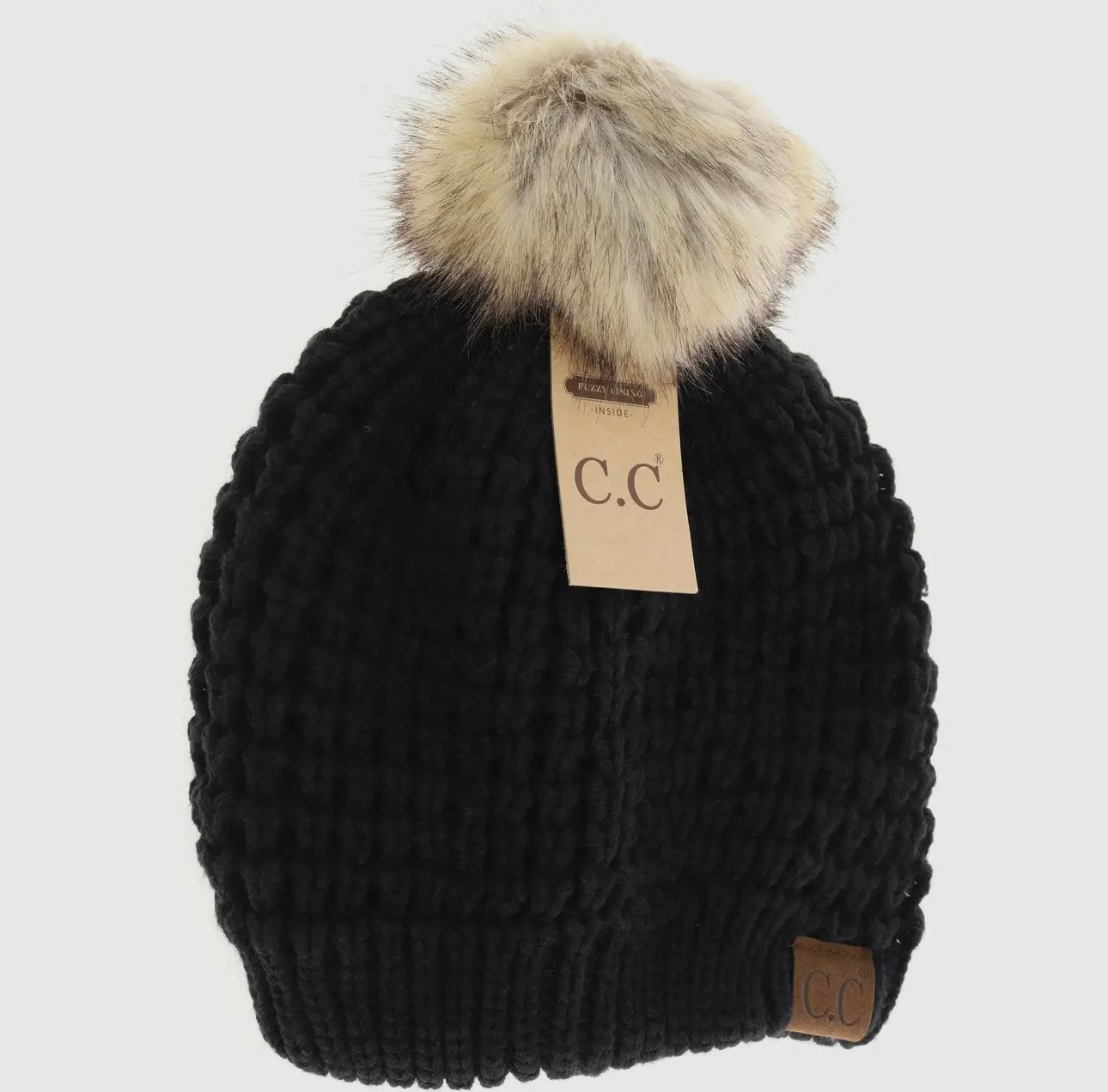 C.C Solid Waffle Stitch Beanie