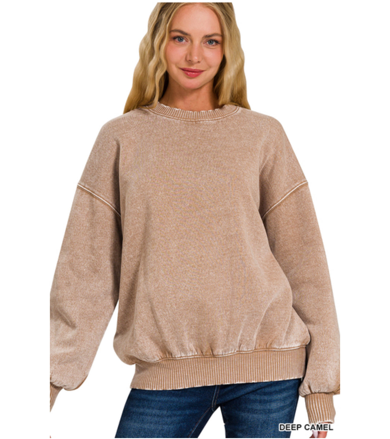 Elly Pullover in Deep Camel