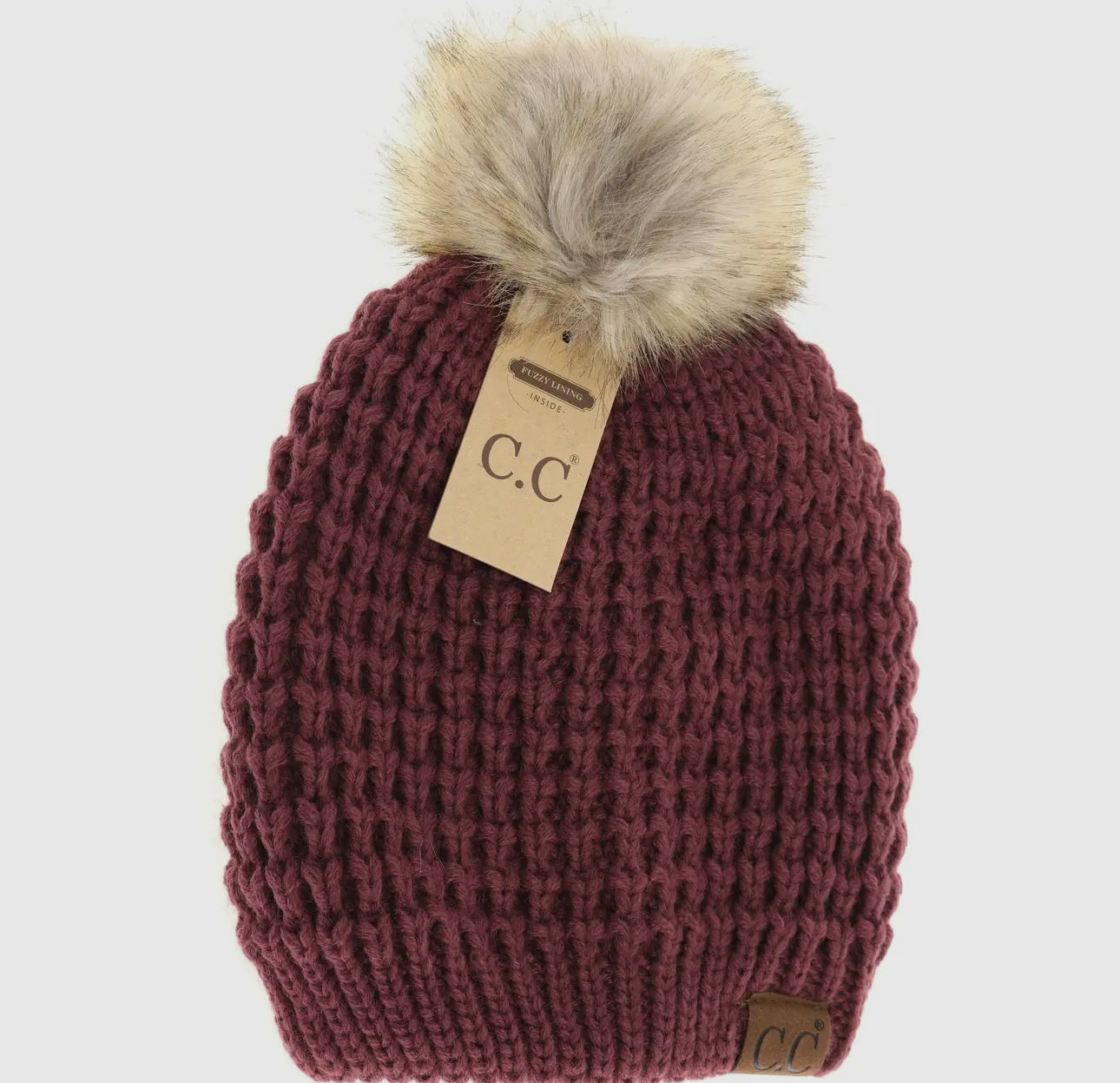 C.C Solid Waffle Stitch Beanie