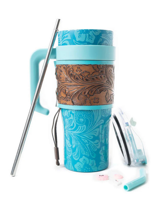 Myra 40oz Tumbler in Teal