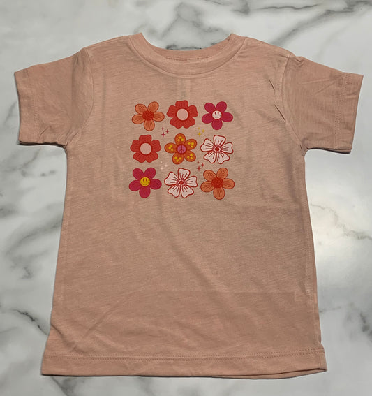 Kids Graphic Tee Peachy Floral