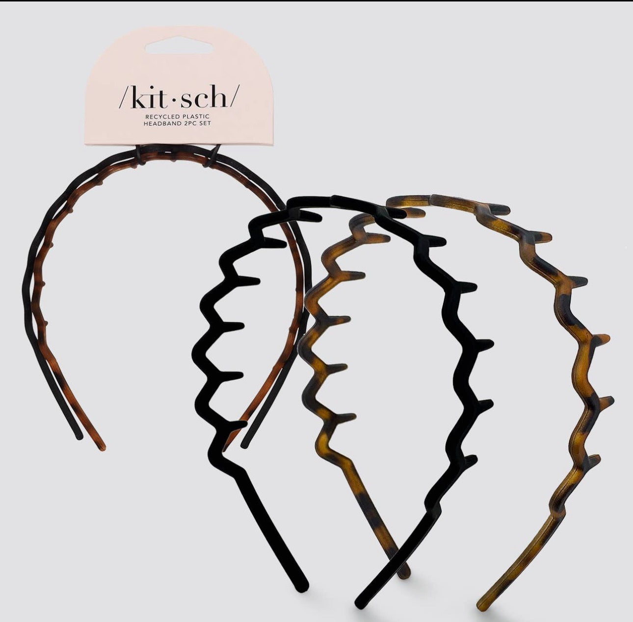 Kit-sch ZigZag Headband - Black & Tort