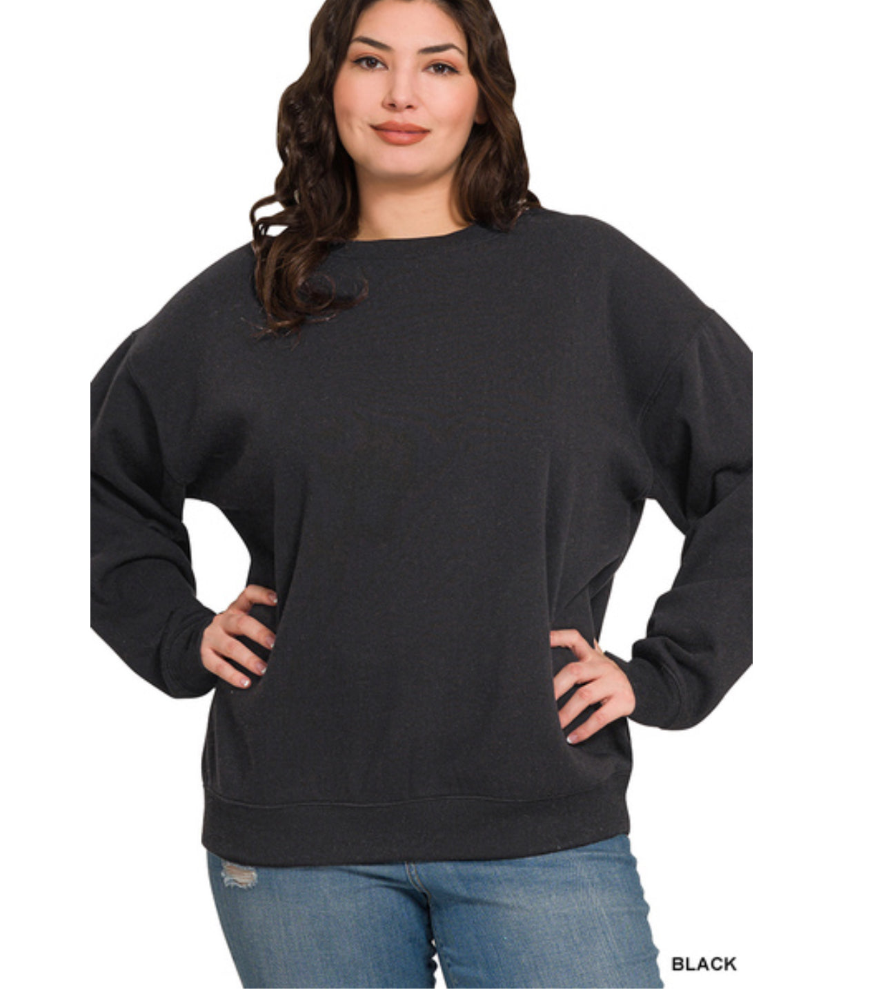 Scuba Relaxed Pullover In Black