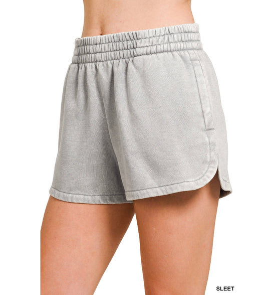 Allie Luxe Comfort Shorts in Sleet