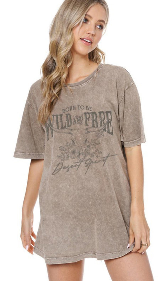 Zutter Western tee in Mocha