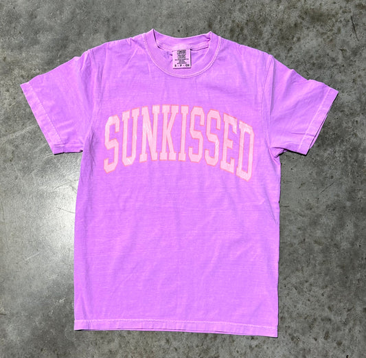 Sunkissed Tee on Neon Violet Comfort Colors