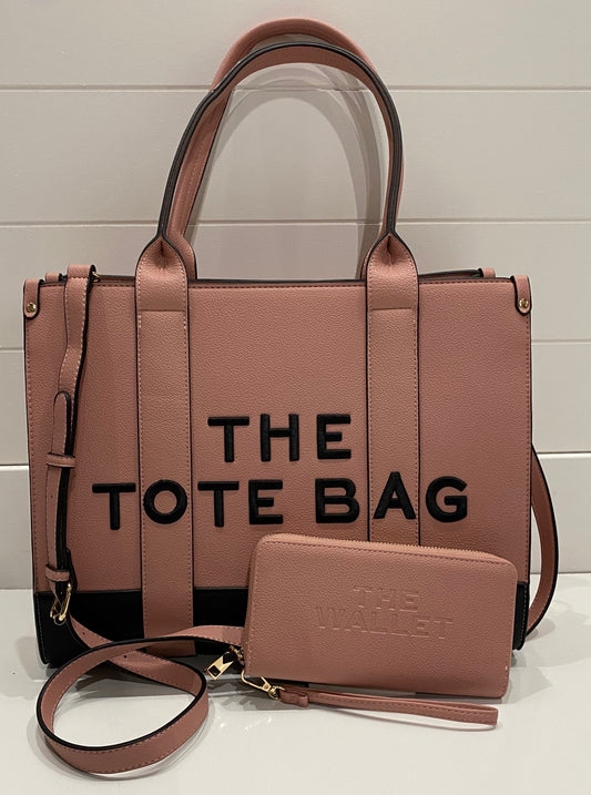 The Tote Bag & Wallet in Pink