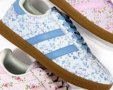 Blue Floral Sneaker
