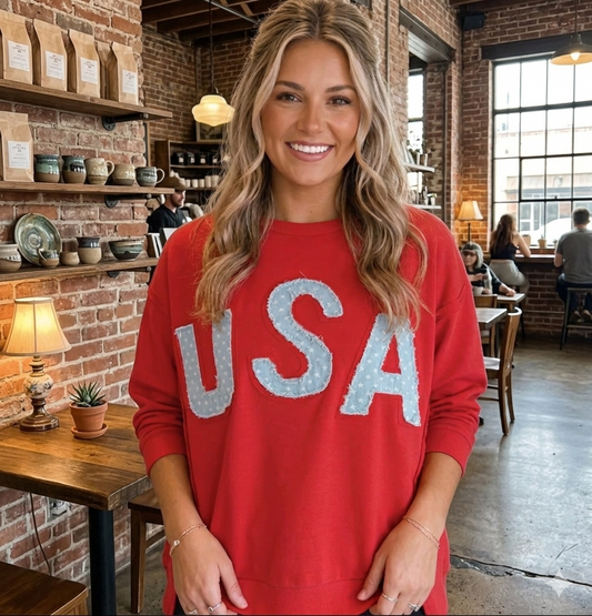 USA Patchwork Top
