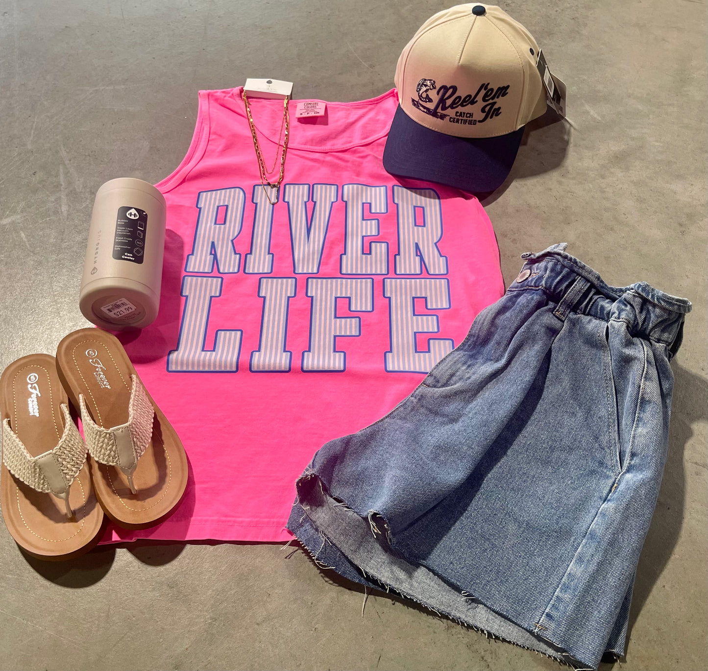 River Life on Comfort Colors Tank