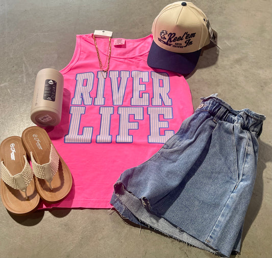 River Life on Comfort Colors Tank