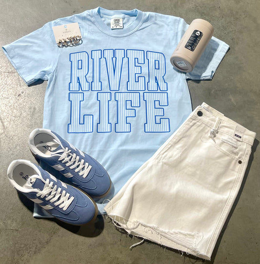 River Life on Comfort Colors Tee