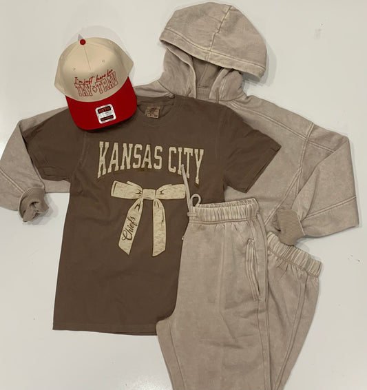 Kansas City Football Graphic Tee on Espresso