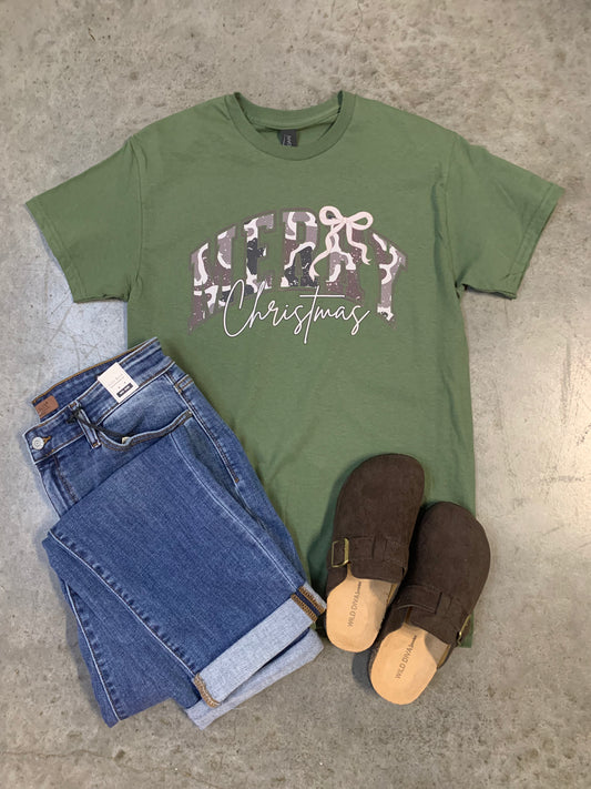 Camo Merry Christmas Tee Final Sale