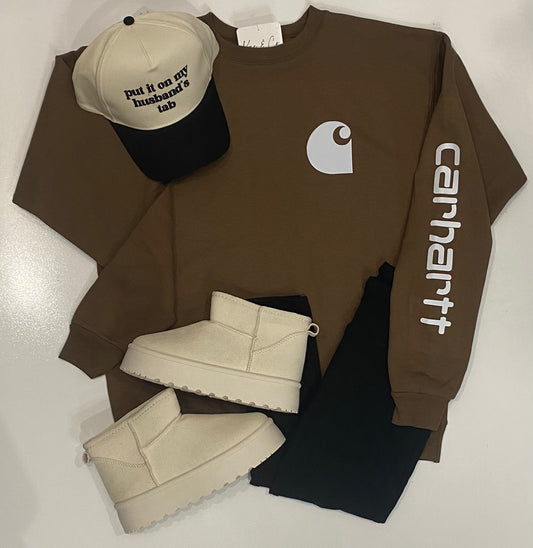 Carhartt Brown Crew FINAL SALE