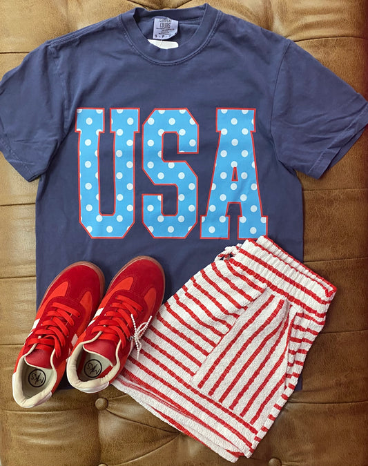 Polka Dot USA Graphic Tee