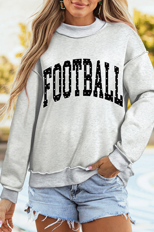 Football Mockneck Sweatshirt