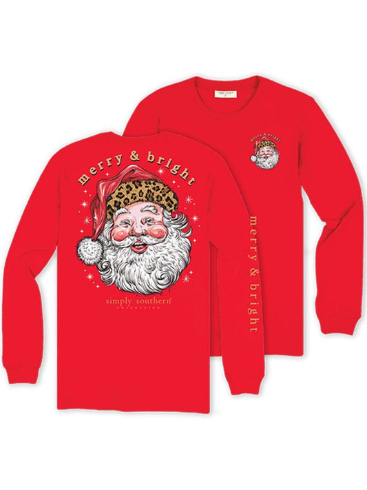 Simply Southern Long Sleeve Santa Graphic Final Sale