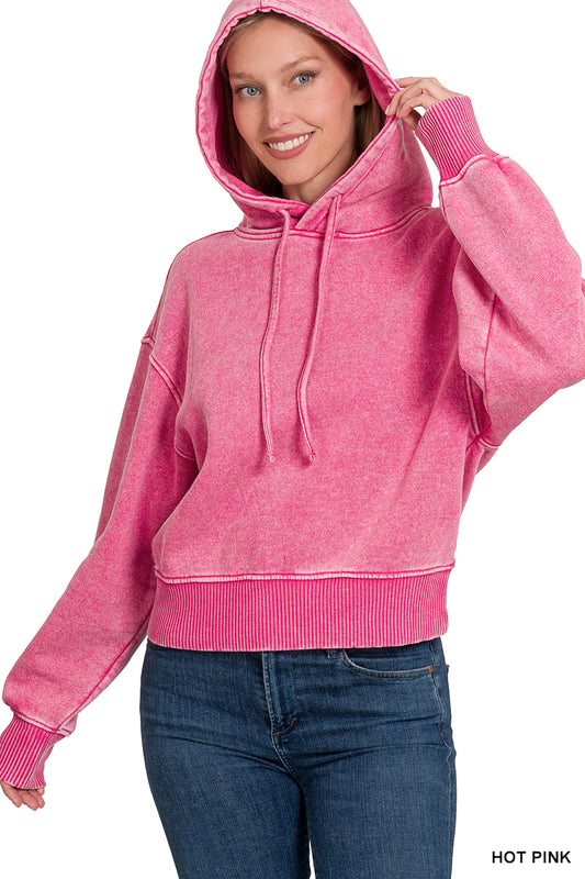 Sadie Hoodie in Hot Pink