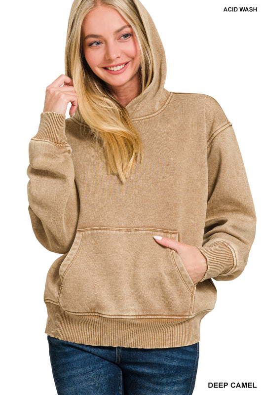Laura Pullover Hoodie in Deep Camel