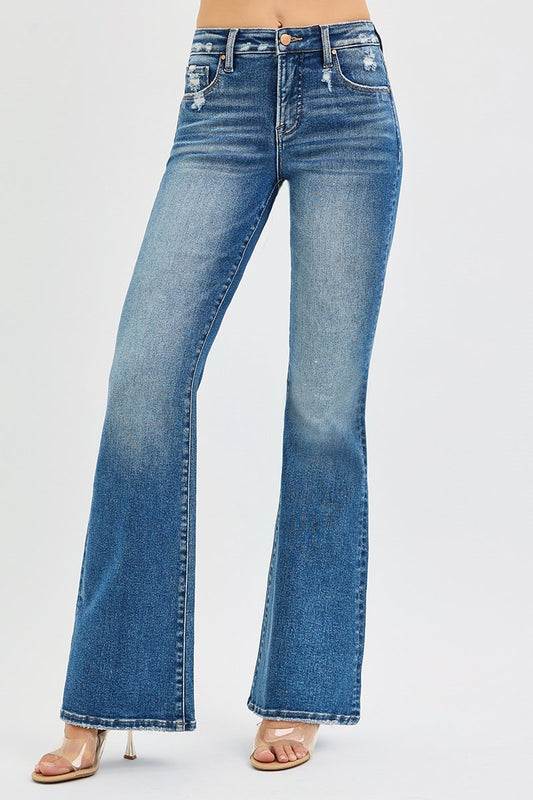 Raina High Rise Flare Jeans