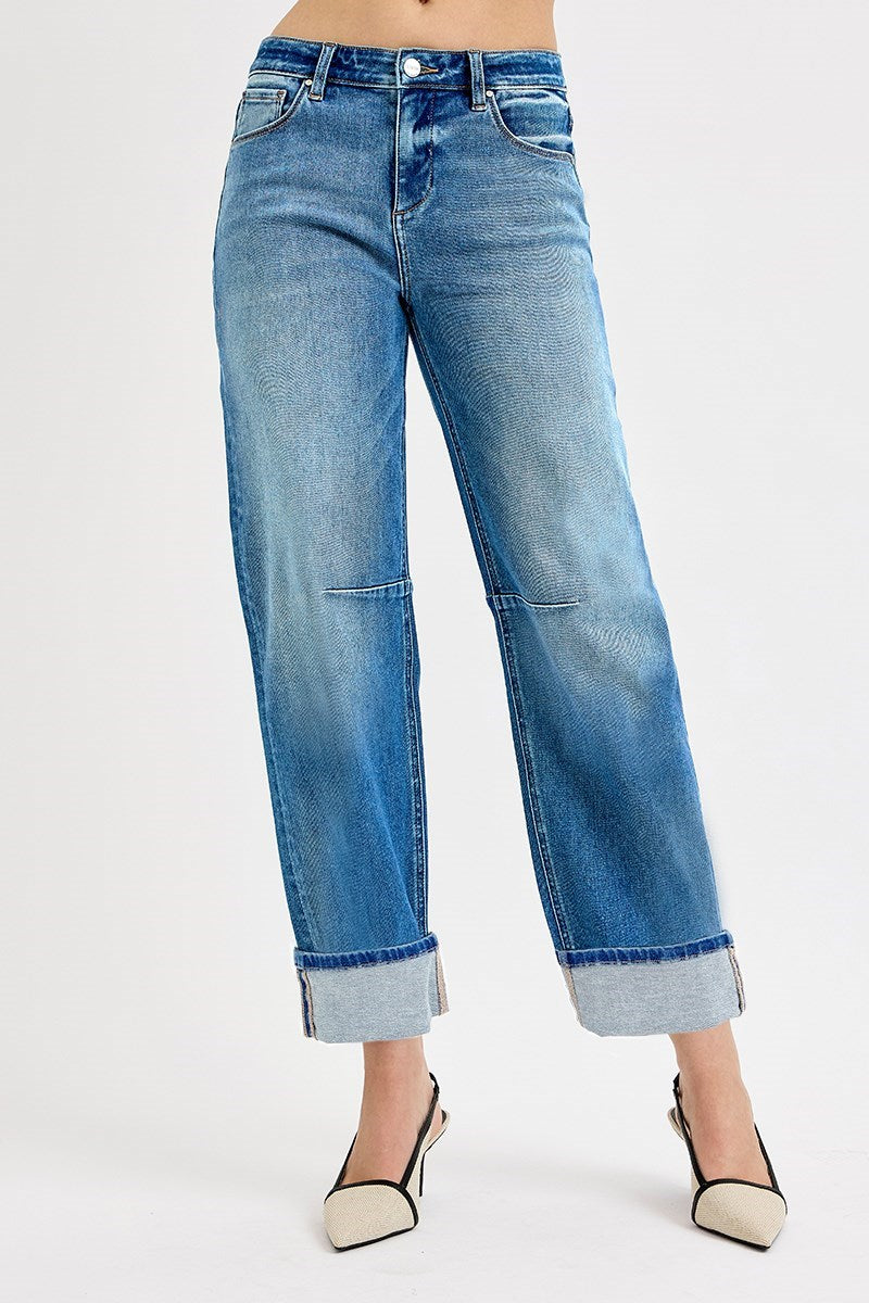 Roslyn Cropped Barrel Jeans