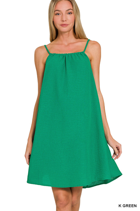 Mallory Mini Dress in Kelly Green