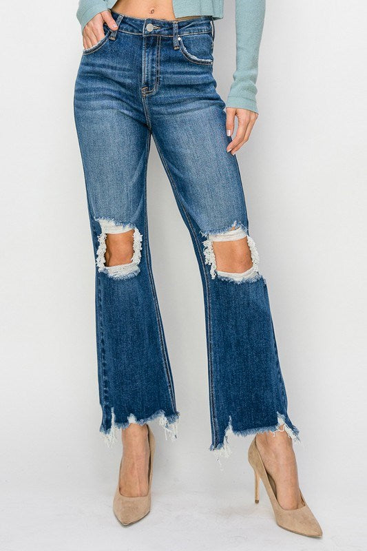 Remy Distressed Dark Wash Denim