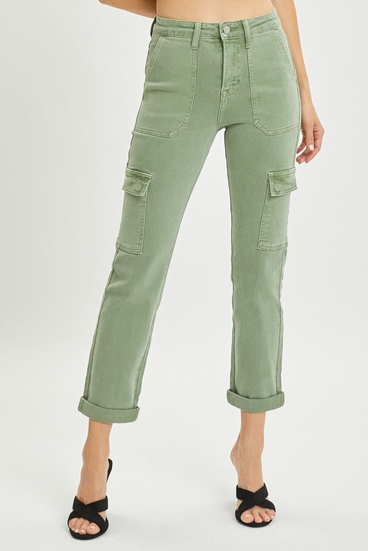 Camilla Cargo Pants in Olive