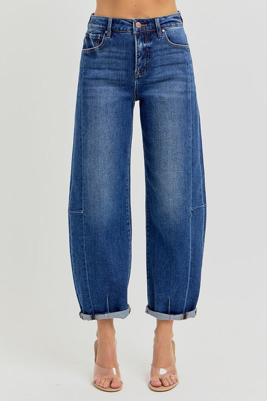 Reagan High Rise Barrel Jeans