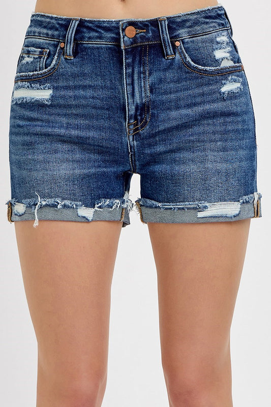 Rory Mid Rise Cuffed Shorts