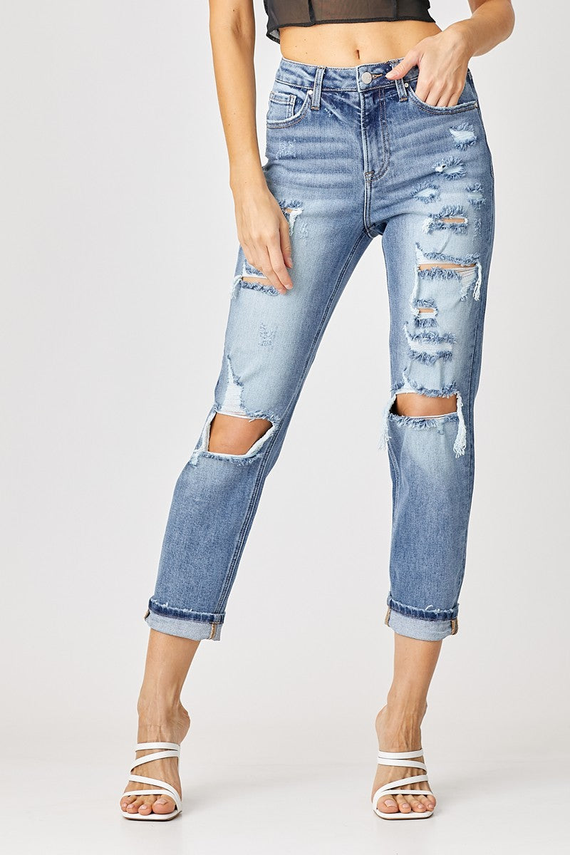 Ramona Medium Wash Distressed