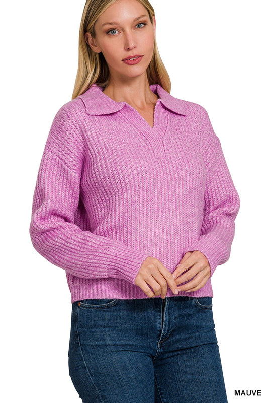 Devyn Sweater in Mauve