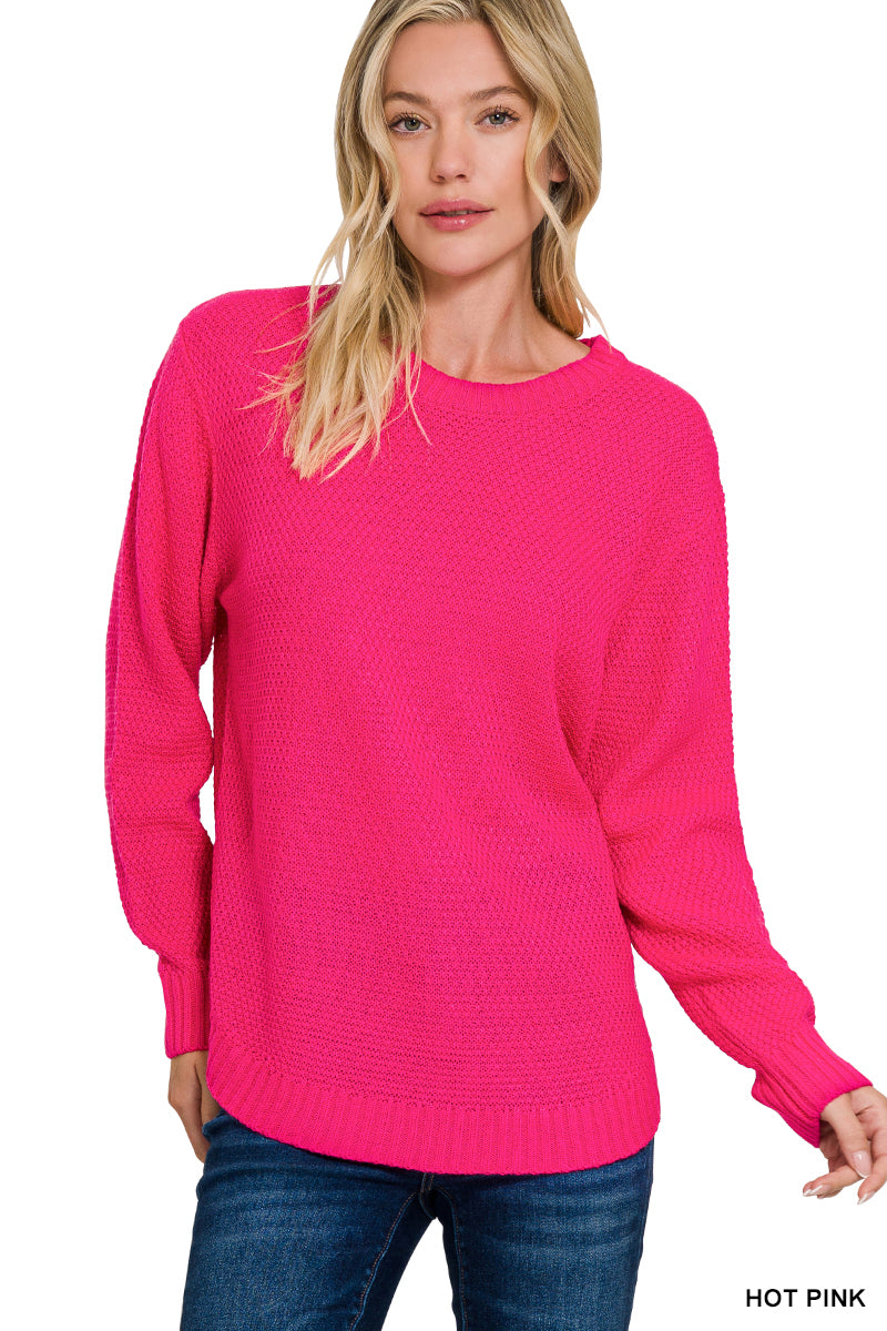 Moxi Sweater in Hot Pink