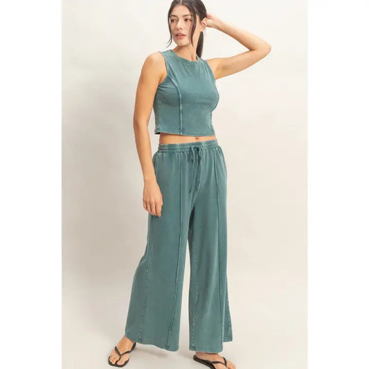 Try Me Pant Set in Dk Teal