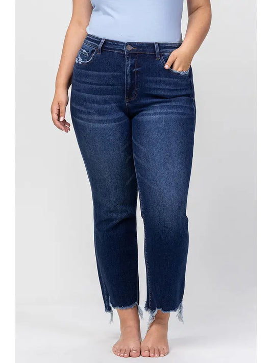 Vanna High Rise Distressed Flare Jeans