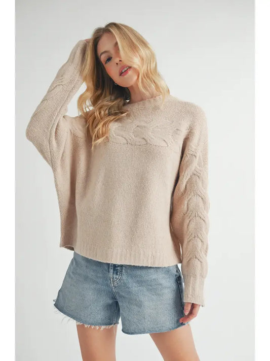 Elaine Chunky Sweater in Oat