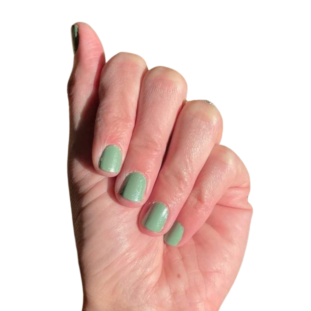 Ivy & Ash - Sage Advice | Spring Sage Green Pearl Finish Solid Nail Wrap