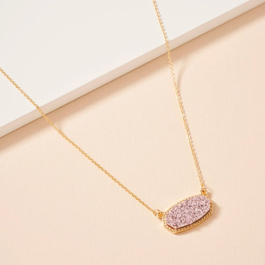Kenzie Druzy Necklace -RG